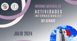 Informe Mensual de la Actividad Internacional del Senado - julio 2024 