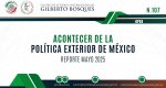 Observatorio de Política Exterior No. 107. Reporte de mayo de 2025