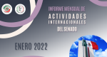 Informe Mensual de la Actividad Internacional del Senado - Enero 2022