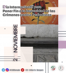 2 de noviembre - Día Internacional para Poner Fin a la Impunidad de los Crímenes contra Periodistas