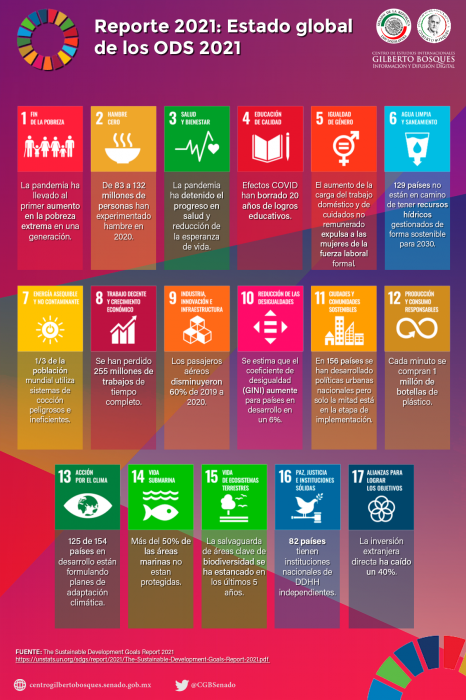 Reporte 2021: Estado global de los ODS 2021